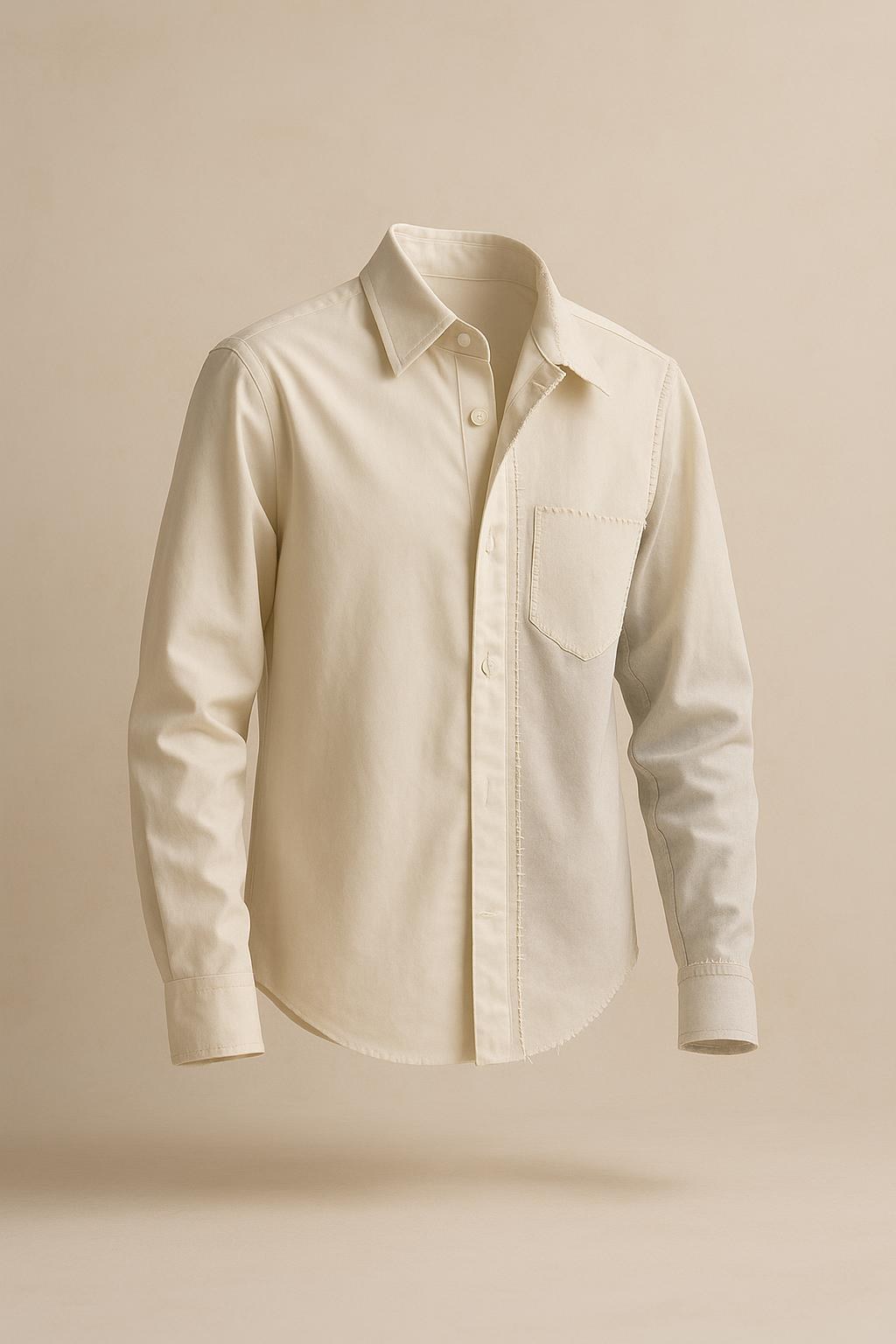 Half-Finished Poplin Shirt
