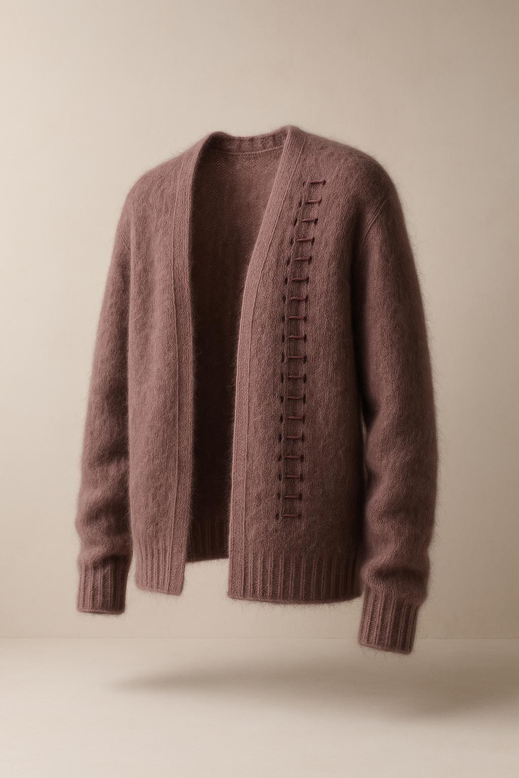 Laddered Mohair Cardigan